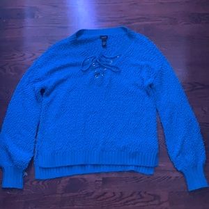SUPER soft blue sweater